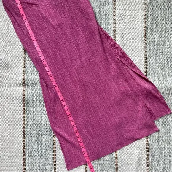 ZARA Pink Pleated Long Side Slits Sleeveless Tunic Top Women’s Size Medium NWT - Picture 7 of 12
